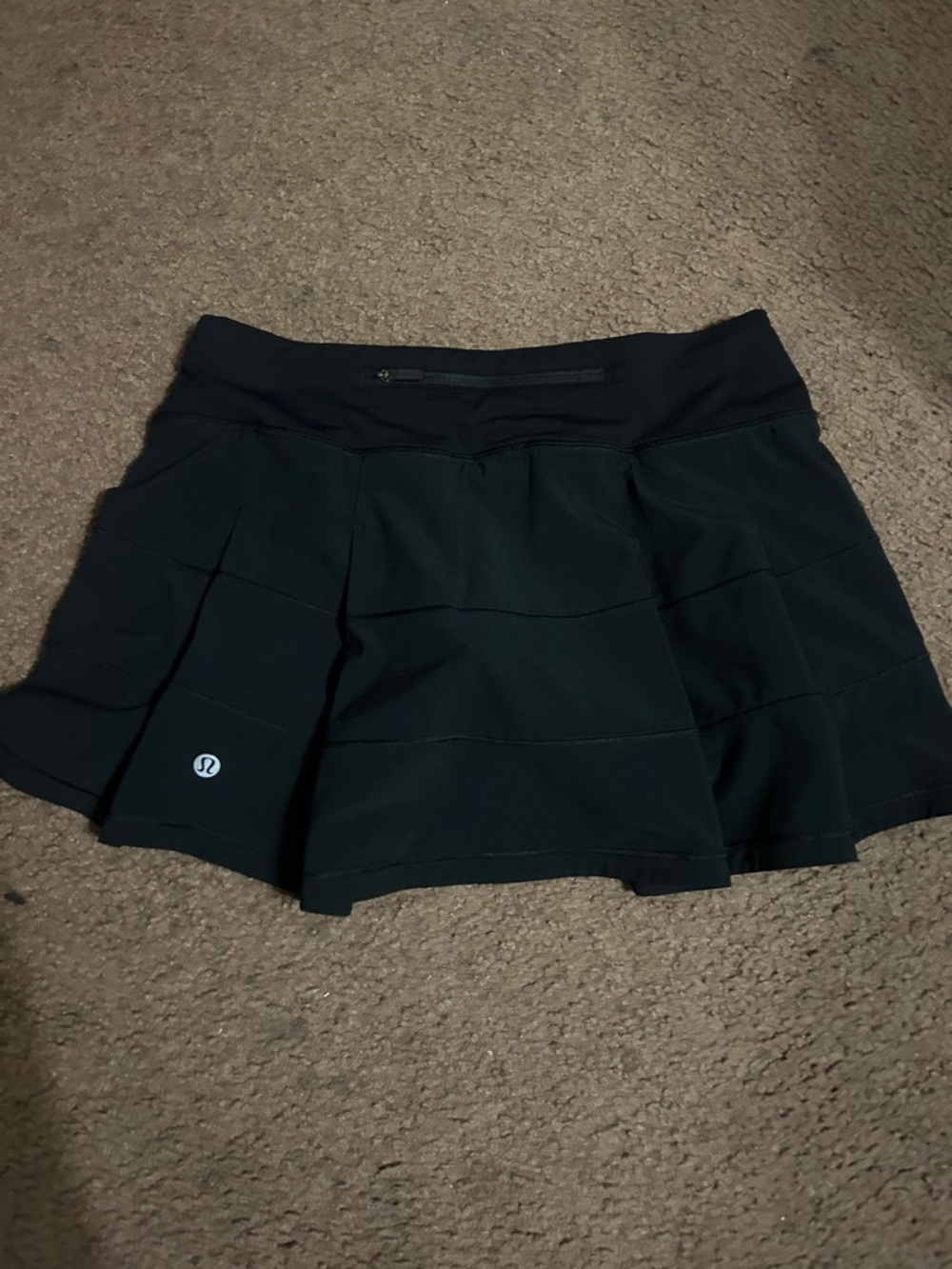 Lululemon Athletica Black Tennis Skirt with Built-In Shorts Good Condition